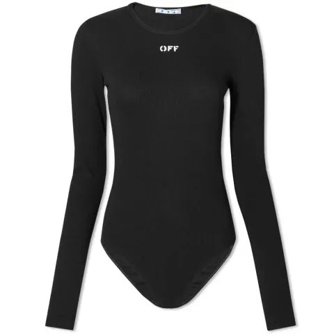Long Sleeve Basic Ribbed Bodysuit
