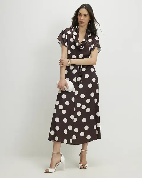 River Island Polka Dot Slip Dress