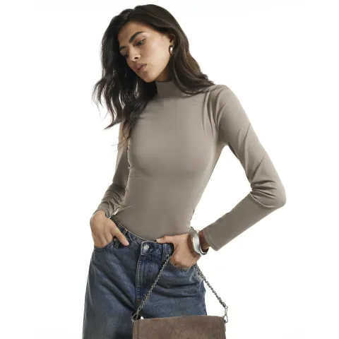 River Island Funnel Neck Long Sleeve Top