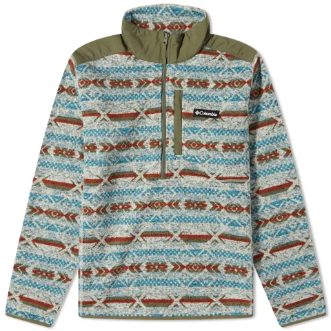 Sweater Weather II Printed Half Zip Fleece