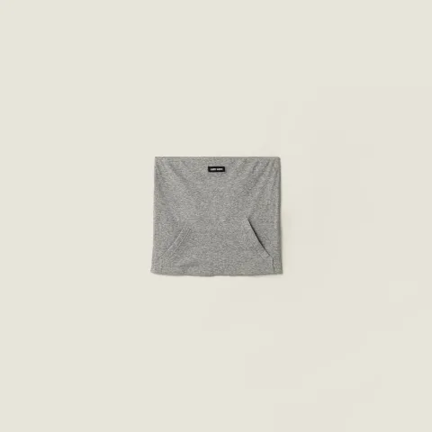 Ribbed jersey top