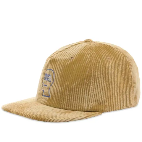 Bleached Cord Logo Head 5 Panel Cap