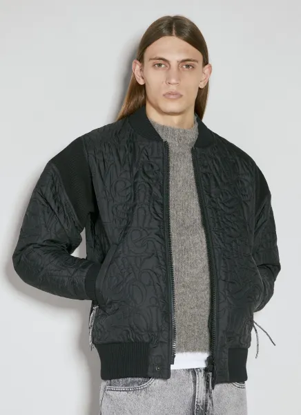 Quilted Bomber Jacket