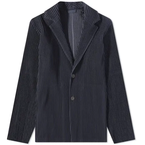 Pleated Single Breasted Jacket