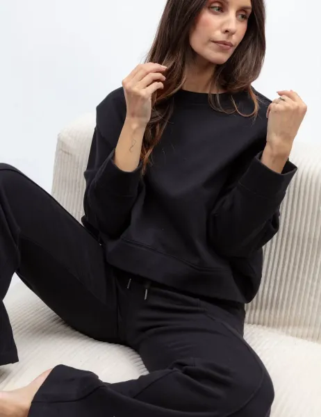 Cotton Modal Joggers Black