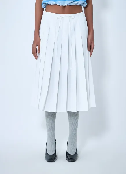 Pleated Midi Skirt