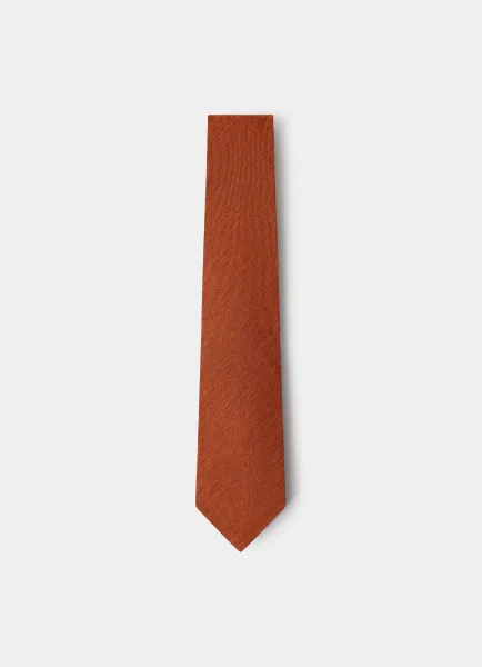 Wool-Silk Solid Twill Tie