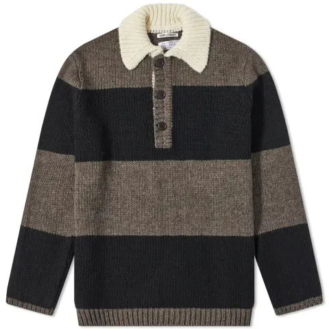 Chunky Polo Collar Knit