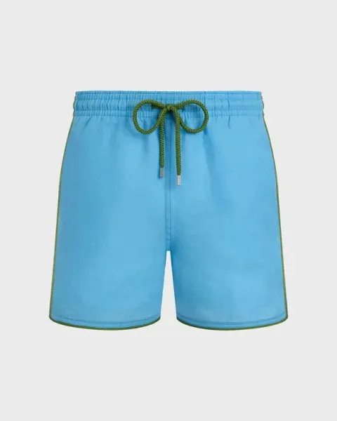 Vilebrequin Men Linen Swim Shorts Solid