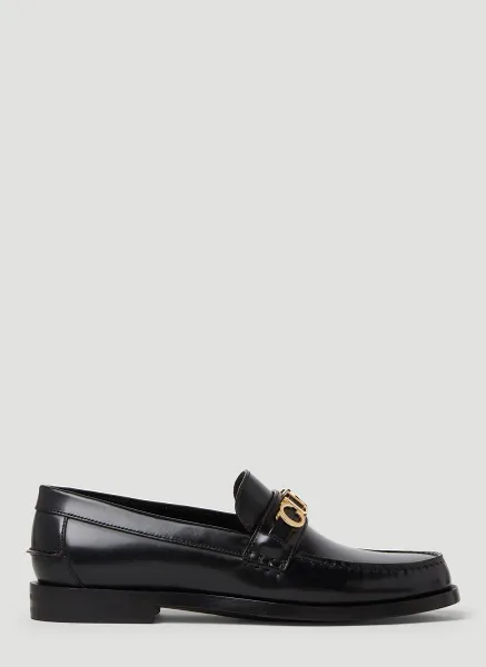 Logo Plaque Loafers