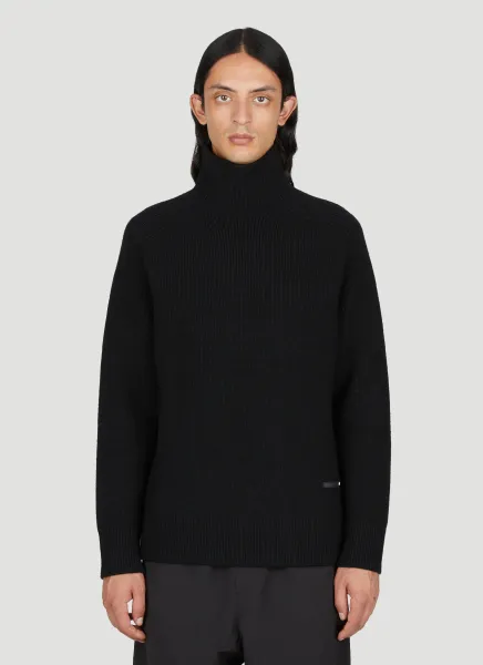 Peak High-Neck Knit Sweater