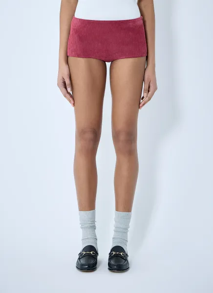 Suede Mini Shorts