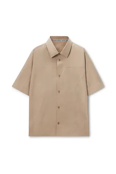PERFORATED LOGO SHORT SLEEVE SHIRT