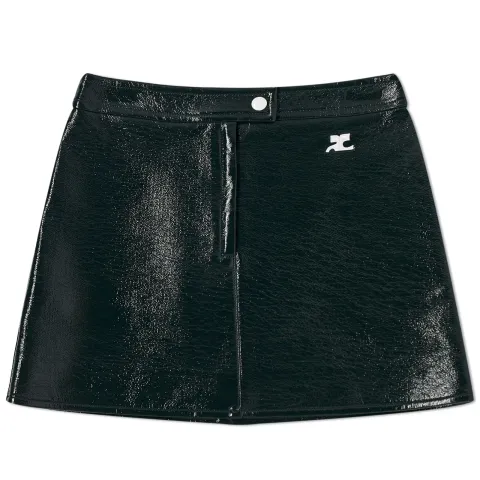 Courrèges Reedition Vinyl Mini Skirt