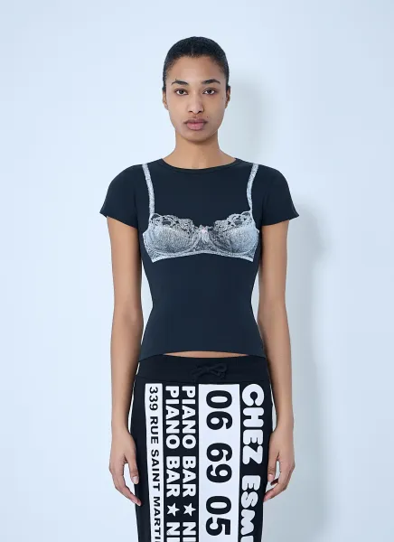 Bra-Print T-Shirt