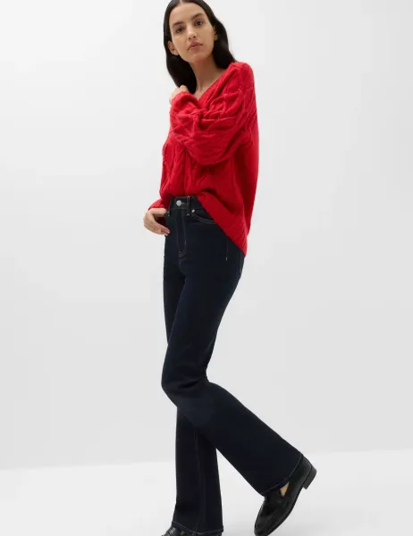 Marks & Spencer Eva High Rise Bootcut Jeans Indigo Mix
