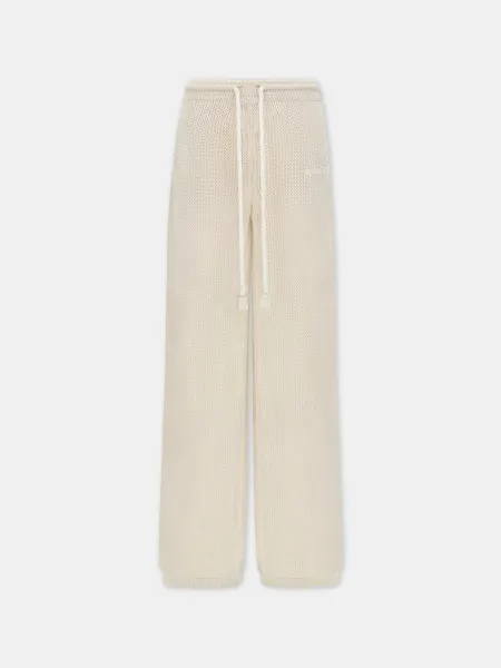 WOMEN - WOMEN'S AMIRI CROCHET MESH PANT - -Alabaster