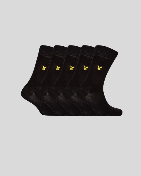 5 Pack Core Socks Plain