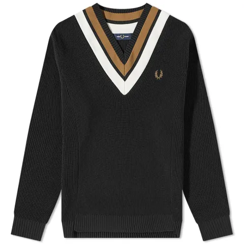 Striped V-Neck Jumper