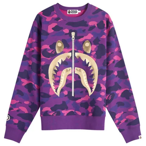 Colour Camo Shark Crew Sweat