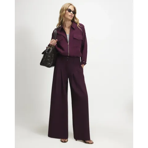 River Island High Waisted Wide Leg Trousers