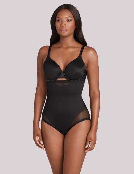 Miraclesuit Sexy Sheer Firm Control Sheer High-Waisted Shaping Knickers Black