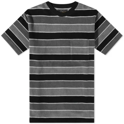Stripe Pile Pocket T-Shirt