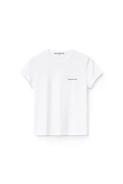 Logo-Print Shrunken Jersey Tee