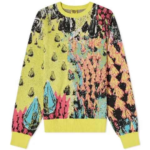 Spiked Jaquard Crew Knit