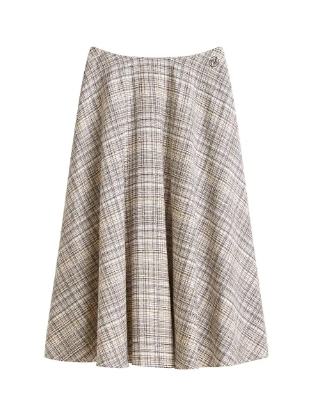 Tommy Hilfiger Midi A-Line Skirt With Linen