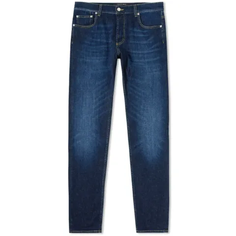 Slim Embroidered Pocket Jean