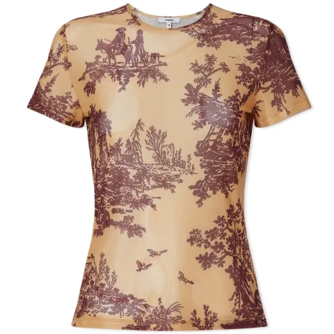 Gold Toile Mesh Mini T-Shirt