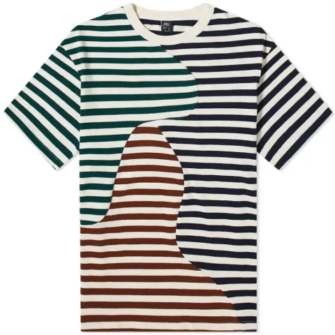 Organic Panelled Stripe Tee
