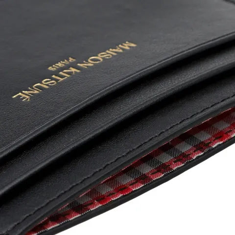 Maison Kitsuné Tricolour Leather Card Holder