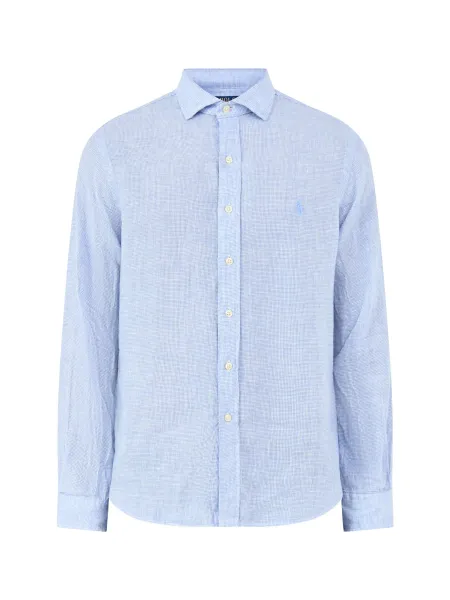 Polo Ralph Lauren Custom Fit Micro Check Linen Shirt