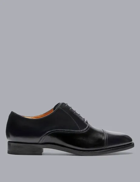 Charles Tyrwhitt Leather Oxford Shoes Black