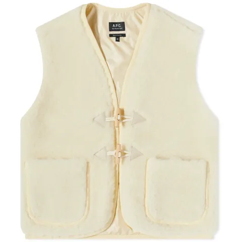 A.P.C. Jules Faux Sheepskin Vest