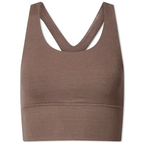 Varsity Ribbed Tank Bra Top