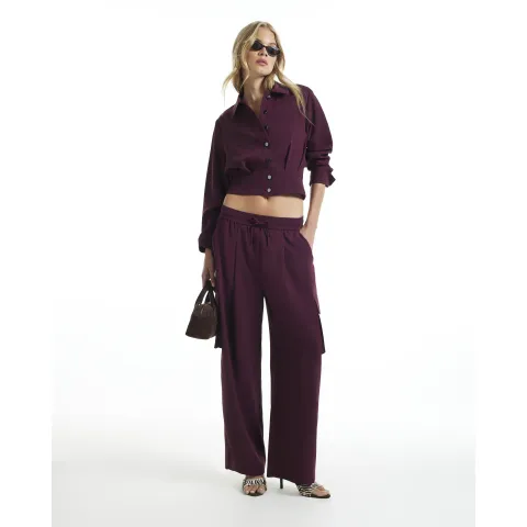 River Island Utility Barrel Leg Trousers