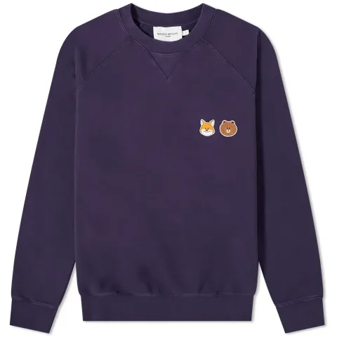 Maison Kitsuné x Line Friends Kitsuné Small Patch Crew Sweat