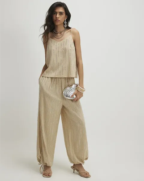 River Island Embellished Balloon Leg Trousers
