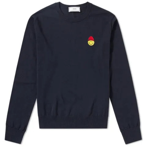 AMI Smiley Merino Crew Knit
