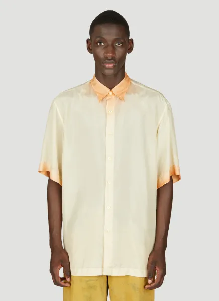 Ombre-Dyed Silk Shirt