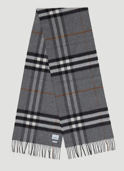Giant Check Cashmere Scarf