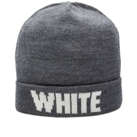 White Logo Beanie