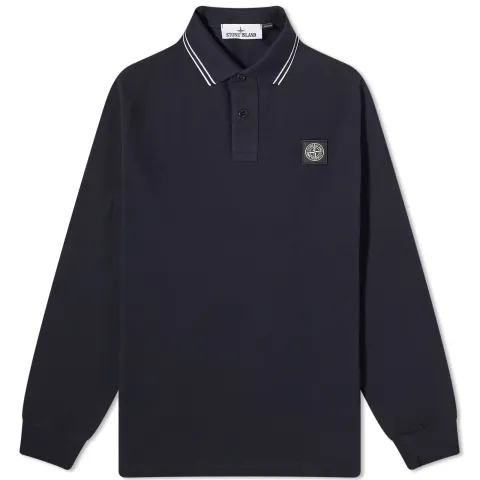 Long Sleeve Patch Polo