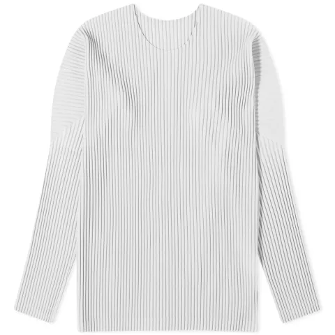 Pleated Long Sleeve T-Shirt