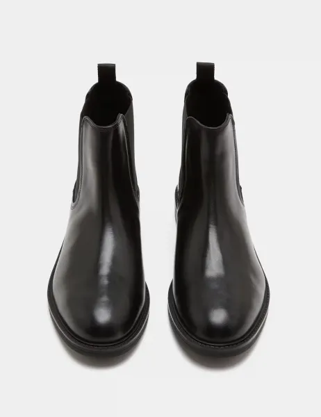 Marks & Spencer Leather Chelsea Boots Black