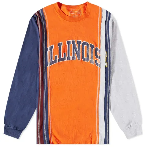 7 Cuts Long Sleeve College T-Shirt
