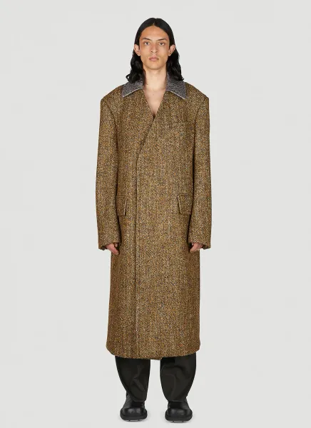 Textured Wool Speckled Coat